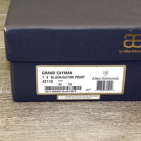 * NIB * $295 Allen Edmonds GRAND CAYMAN 7 E Black * add $15 new Trees main image 11